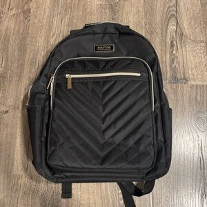 Kenneth Cole Reaction Chelsea Chevron Quilted 15-inch Laptop Backpack Black